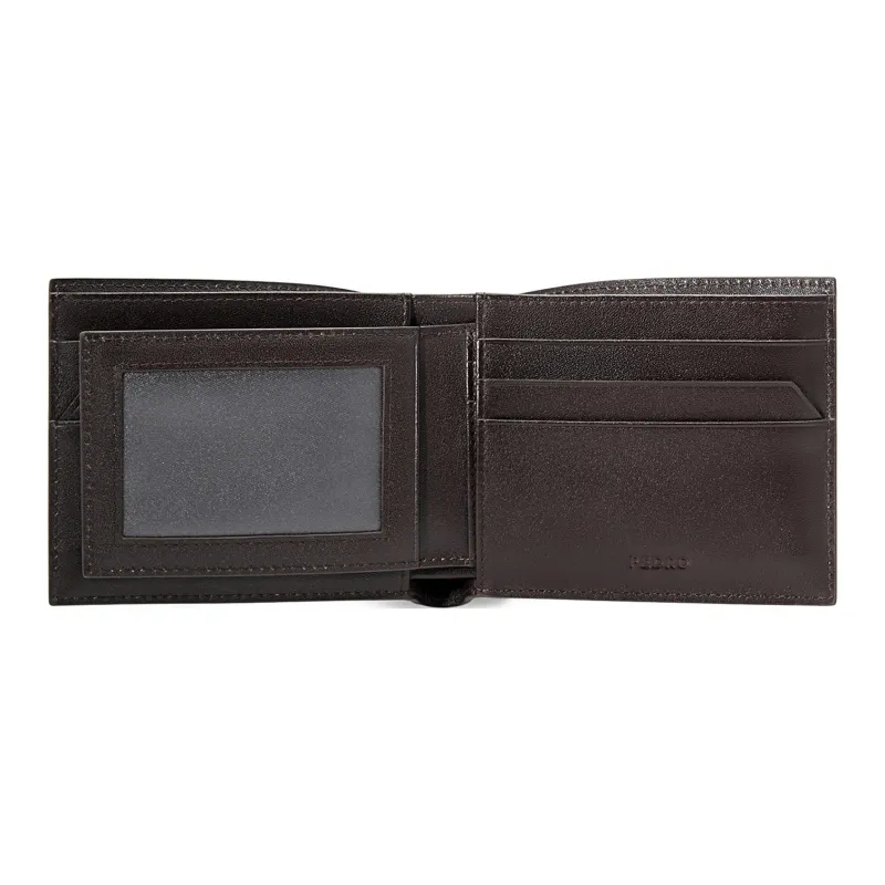 PEDRO Cow Leather Wallet Men's Dark Brown-3