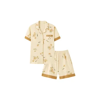 MADALLO Pajama Set Women's Light Yellow