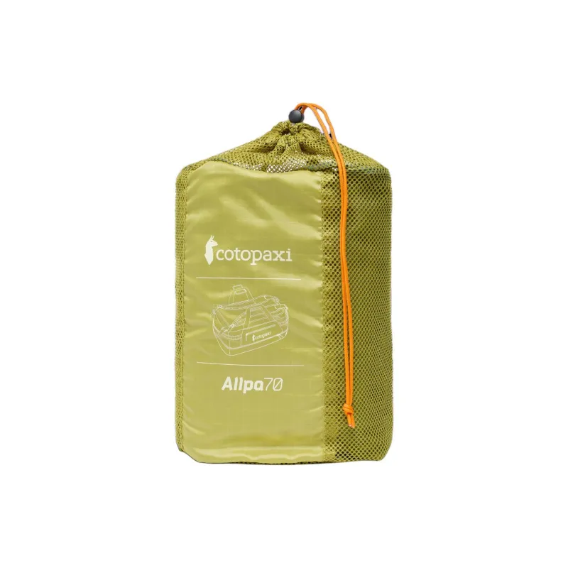 Cotopaxi Recycled Coated Nylon Backpacks Travel Bags 70L Unisex Lemon Grass With Cedar Color-4