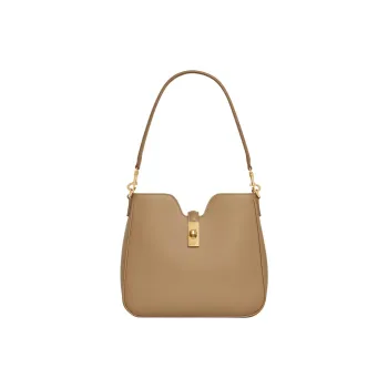 CELINE Smooth Calf Leather Crossbody Bag, Shoulder Bag Small Size Women's Smoke Brown