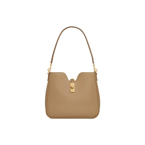 CELINE Smooth Calf Leather Crossbody Bag, Shoulder Bag Small Size Women's Smoke Brown