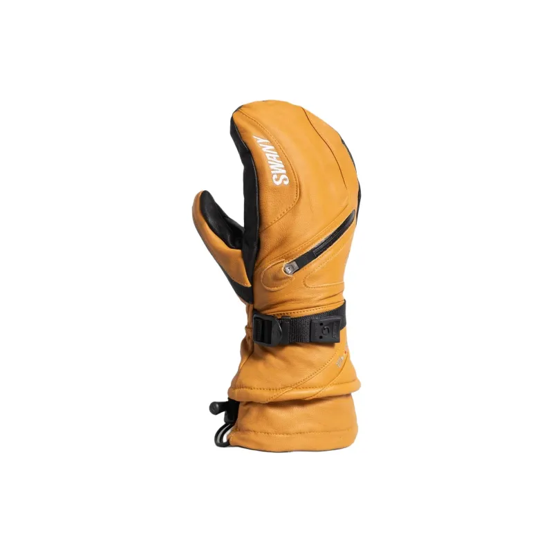 SWANY Leather Gloves Unisex Yellow-0