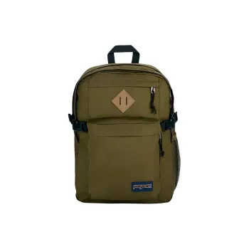 JanSport Polyester Laptop Backpack Unisex Army Green