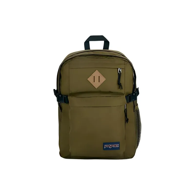 JanSport Polyester Laptop Backpack Unisex Army Green-0