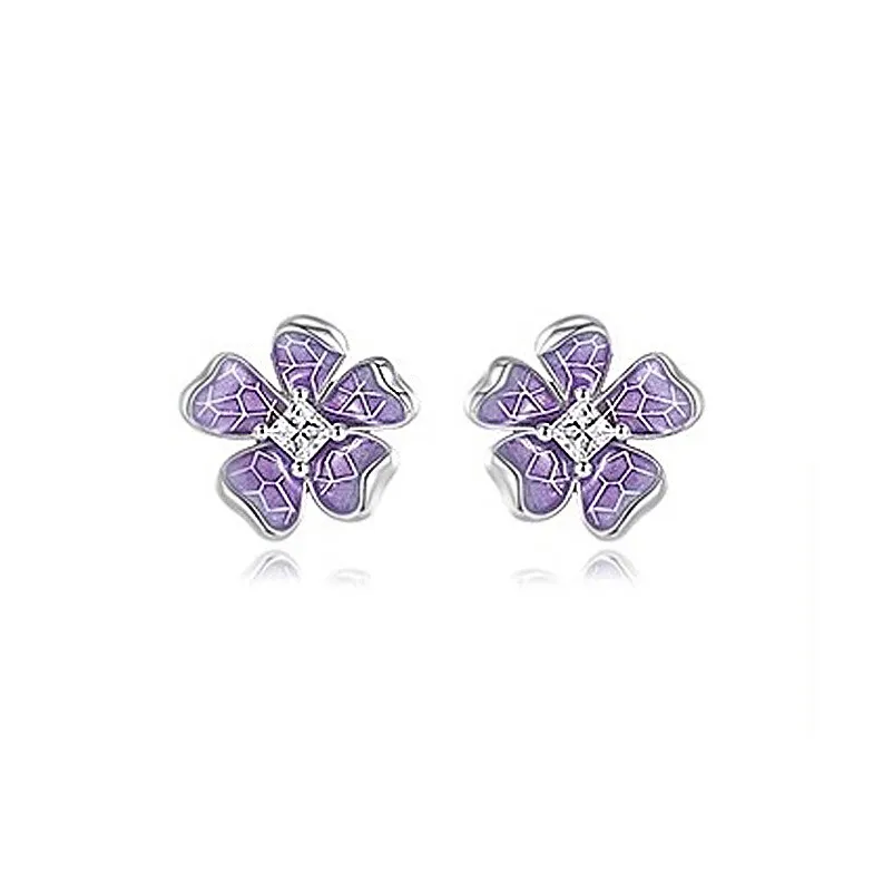 Good Quality Zircon Stud Earrings Women's-0