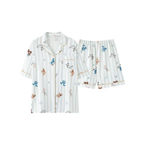 XIAFENYAN Pajama Set Women's Blue