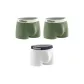 3 Pack[Khaki Green+Khaki Green+Beige Gray]
