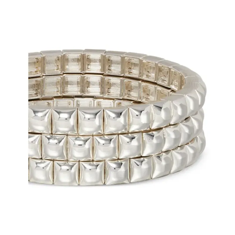 Roxanne Assoulin Mini Square Stud Bracelet Set Of Three-2