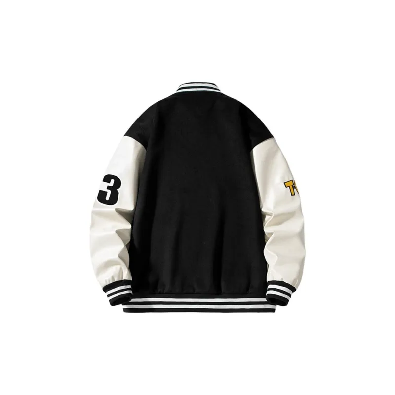 ROBINHOOD Baseball Jacket Unisex Black-1