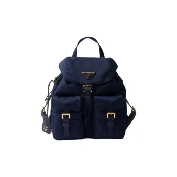 PRADA Re Nylon Fabric Backpack Small Size Women's Sea Blue