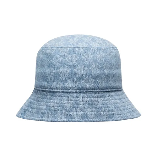 Anta Denim Jacquard Fabric Bucket Hats Unisex Denim Blue