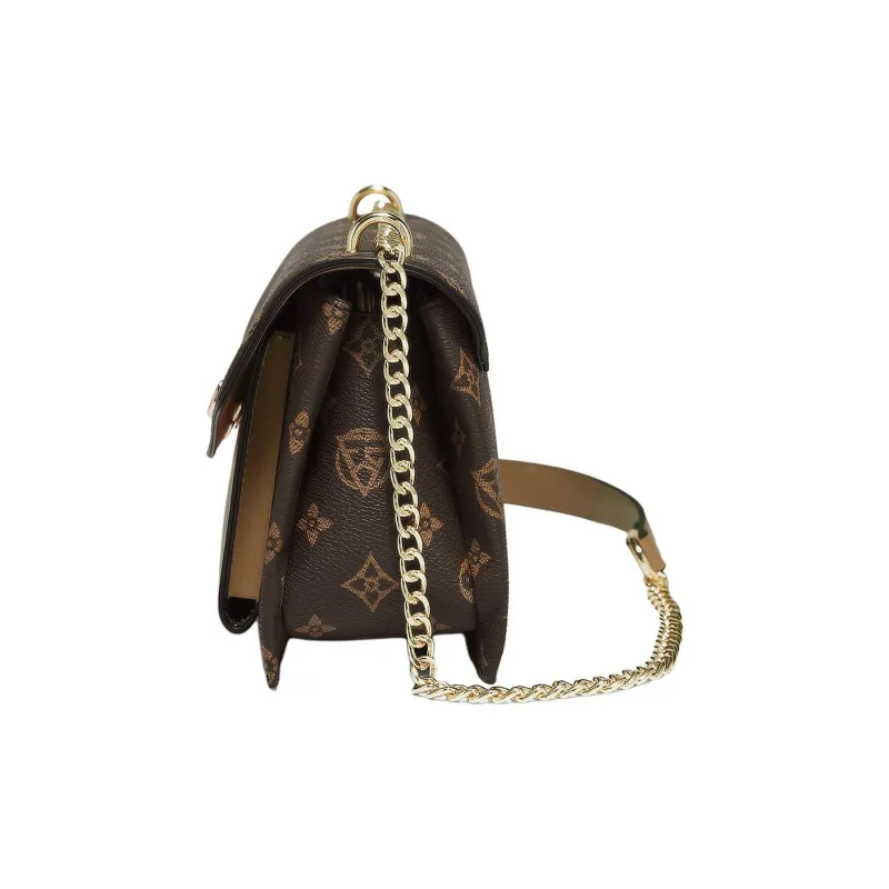 Old Man's Head Synthetic Leather Shoulder Bag Crossbody Bag Regular Women's Coffee-3