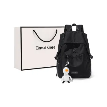 CinvaiKrose Fabric, Synthetic Leather Backpack Travel Bag Large Size Women's Multicolor