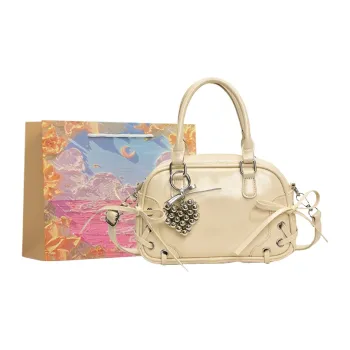 BRINCH PU Handbag Regular Women's Ecru/Gray/Pink/Black