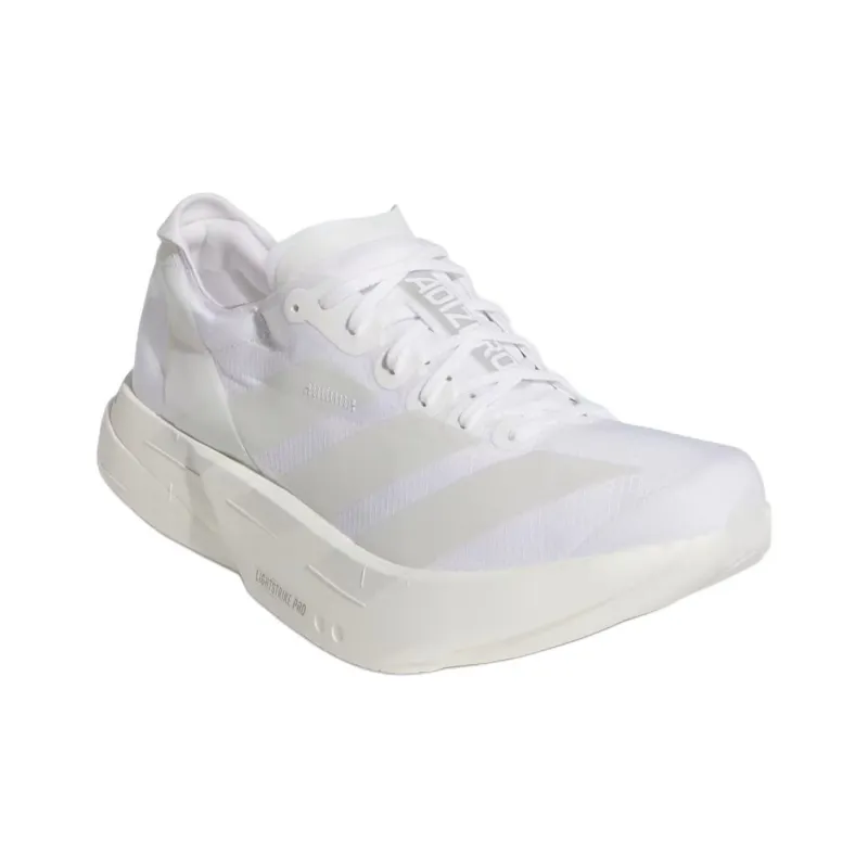 Adidas Adizero Adios Pro 4 Anti Slip Wear Resistant Low Top Marathon Long Distance Running Shoes Men's White-2