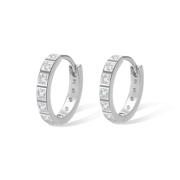 ETAHLOVE Sterling Silver Earrings Unisex-0