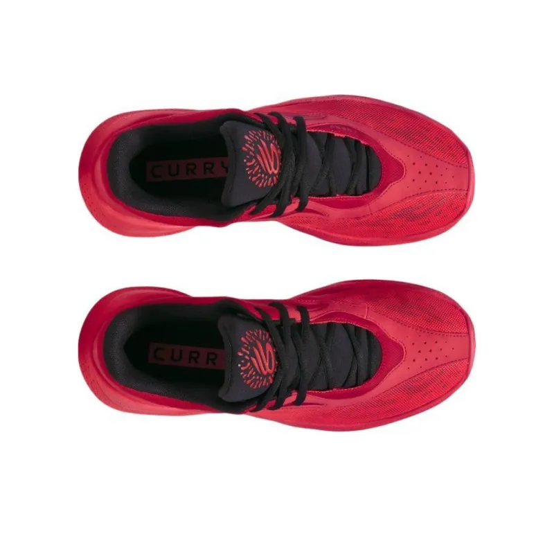 Under Armour Curry Splash Anti-Slip Wear-Resistant Low-Top Basketball Shoes Unisex Red-3