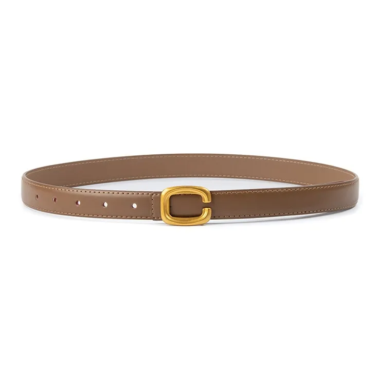 Lanza Cow Leather Belts Women's Width 2.3CM-2