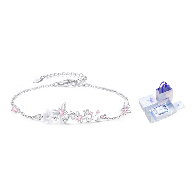 Disney Princess 925 Sterling Silver Bracelets Women's Silver-15