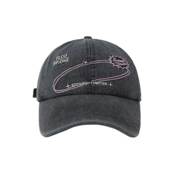 FREE RABBITⅡ Trendy Brand Letter Distressed Small Face Baseball Caps Unisex-2