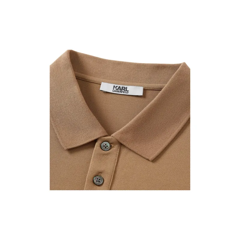 KARL LAGERFELD SS24 Polo Shirt Men's Khaki-2