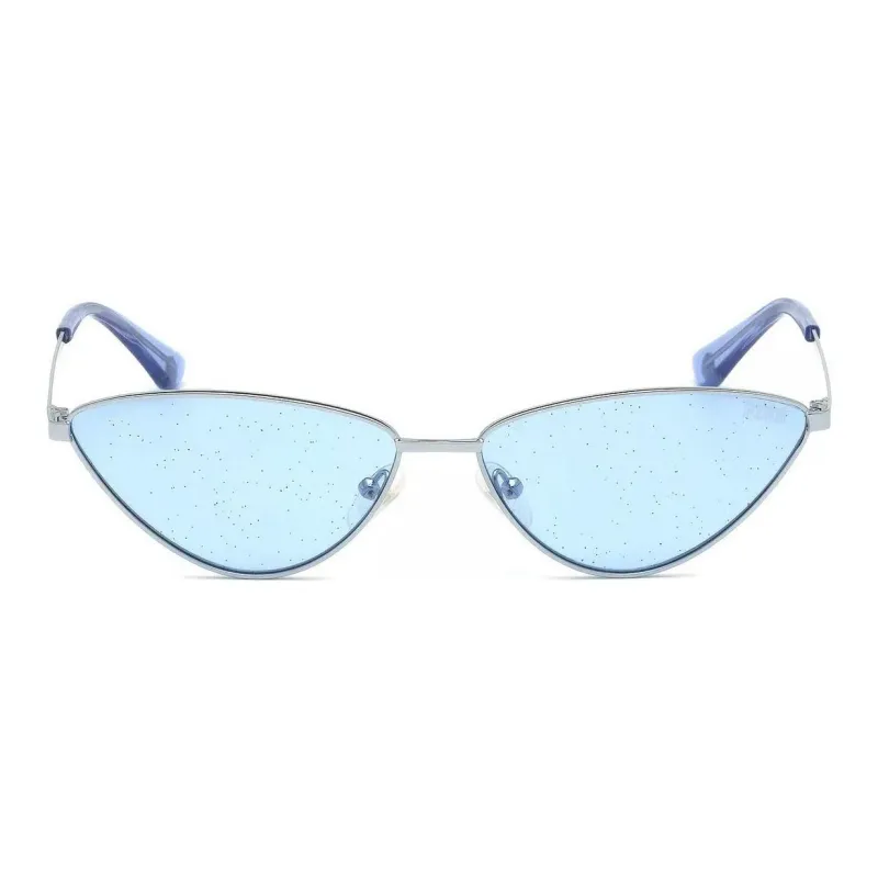 Victoria's Secret Metal Irregular Shape Sunglasses Women's Silver-1