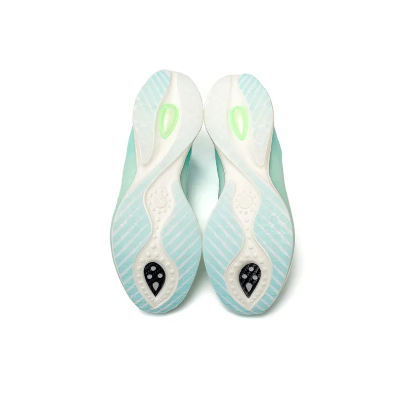 ONEMIX Cushioned Slip Resistant Abrasion Resistant Low Top Carbon Plate Casual Running Shoes Unisex Floating Green-5