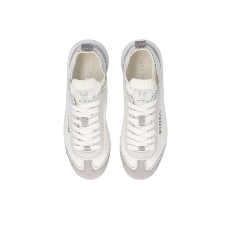 PINKO Logo Embroidered Lace Up Sneakers Women's-6