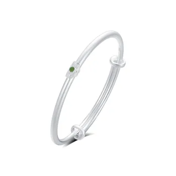 7℃ 999 Fine Silver Bangles Unisex