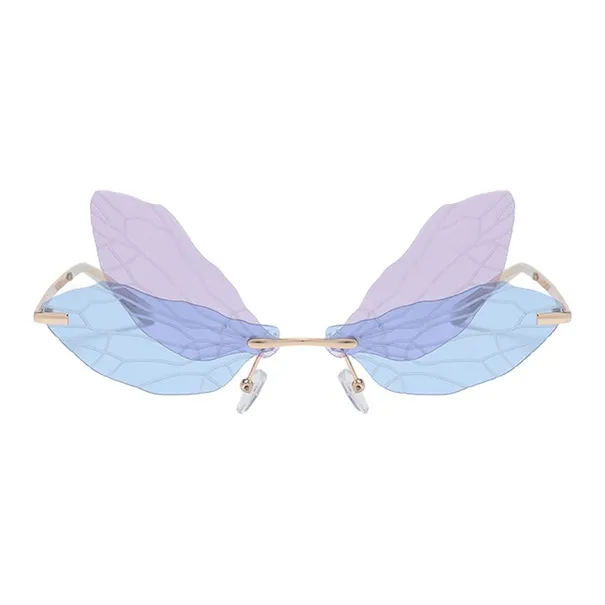 NOME Metal Plastic Irregular Shape Sunglasses Unisex-7