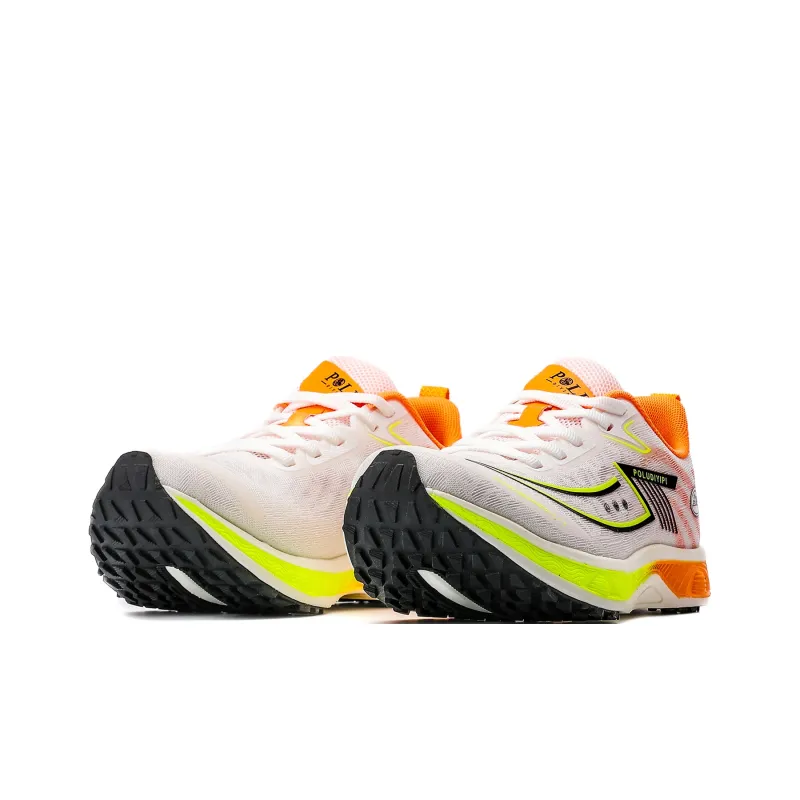 POLUDIYIPI Breathable Slip-Resistant Low-Top Sprint Running Shoes Unisex Elf Yellow-1