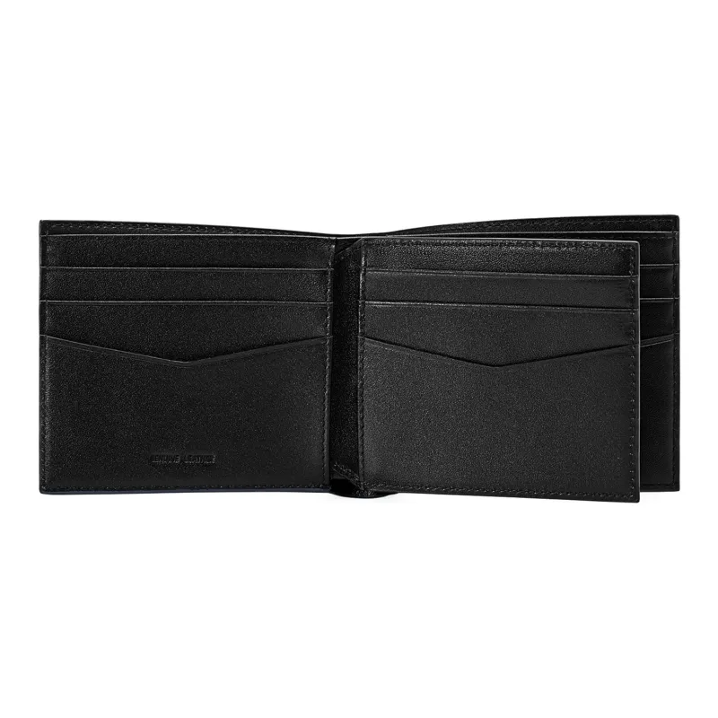PEDRO Cow Leather Wallet Men's Black/Dark Blue-9