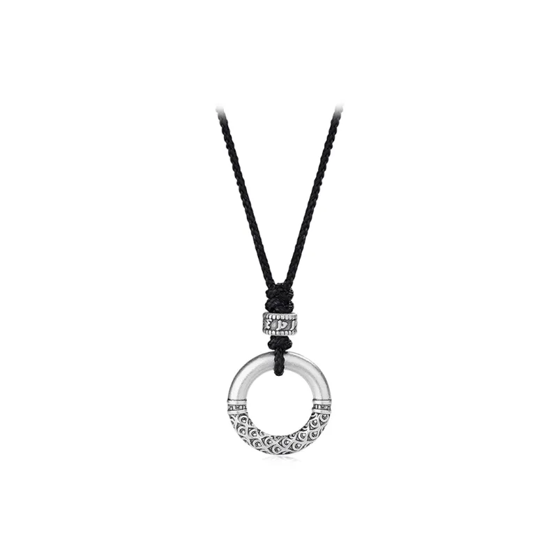 D.K.X S999 Fine Silver Sterling Silver Necklaces Unisex-0