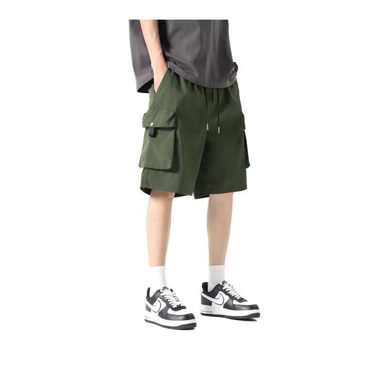 Genderless Trendy Brand 'Casual And Cool' Five Button Cargo Shorts Unisex-27
