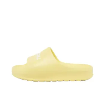 LACOSTE Slip Resistant Abrasion Resistant Slide Slippers Women's Yellow