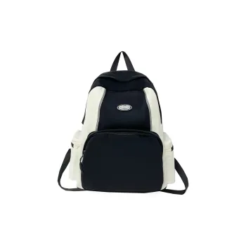 URBAN FOREST Composite Cloth Backpack Regular Unisex Black/Pink/Burgundy/Navy Blue