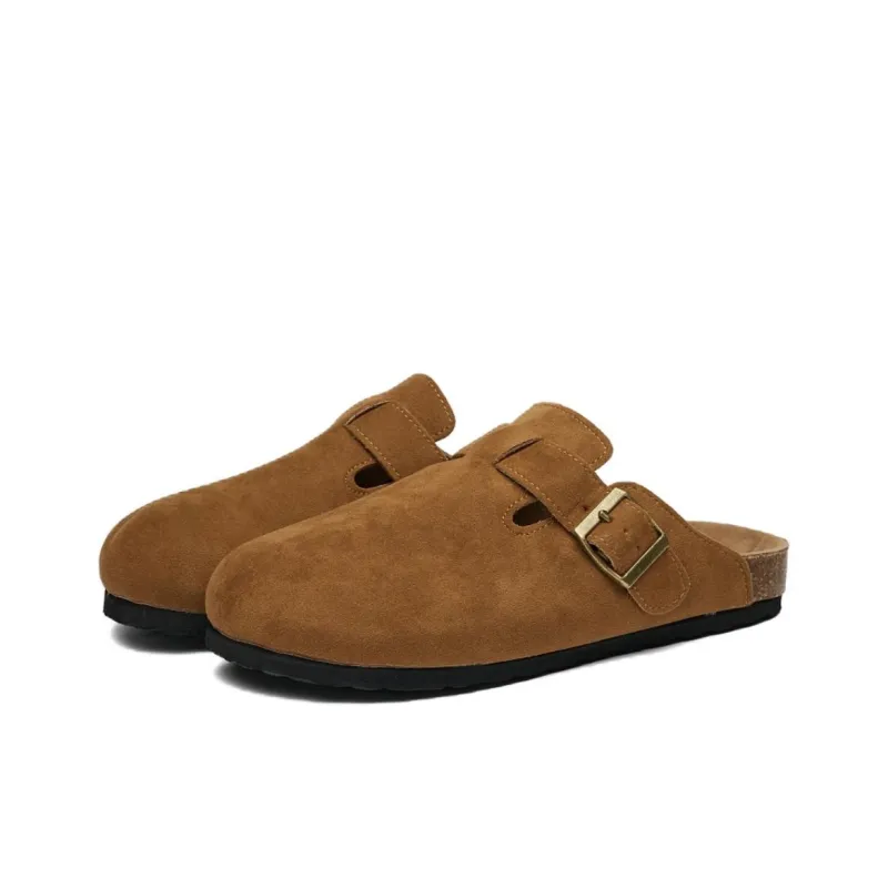 TONYBEAR Rubber Sole Abrasion Resistant Slip Resistant Wrap toe Slippers Women's-12