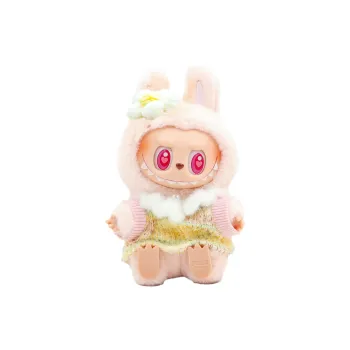 [Dress Up Doll] POP MART THEMONSTERS Sweet Bunny Hang Tag Box Labubu Vinyl Sitting Party, 15cm In Height