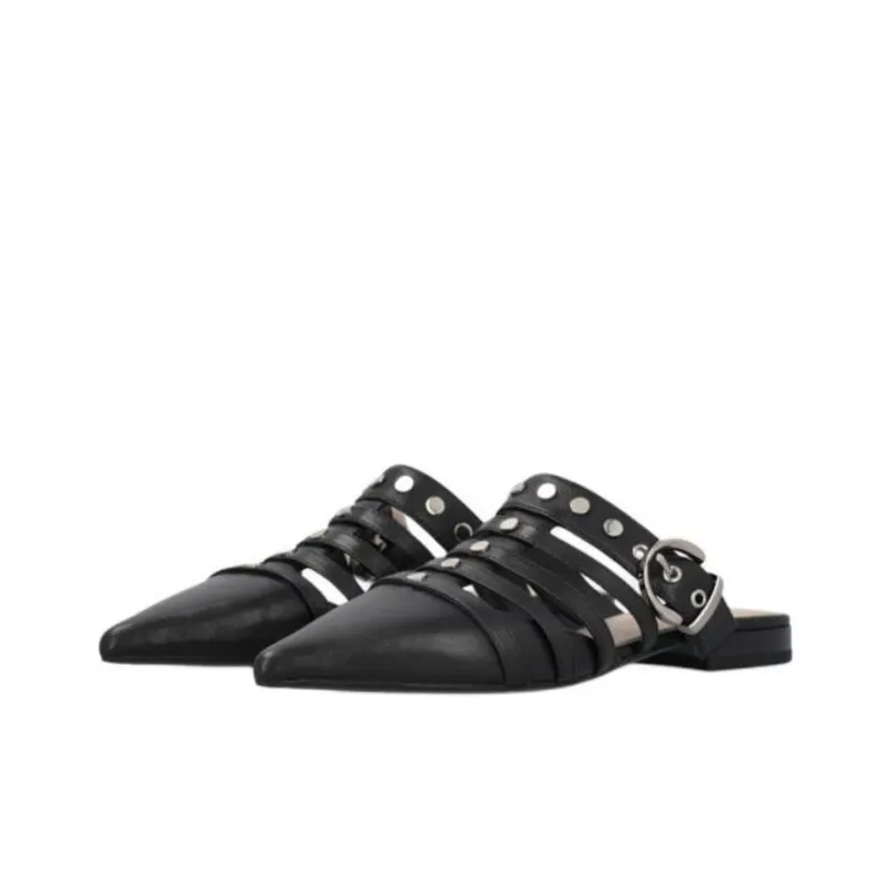 PINKO Wrap toe Slippers Women's Black-1