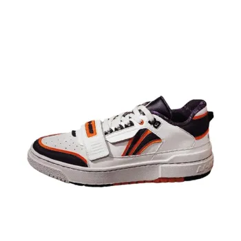 LiNing Rookie Anti Slip And Wear Resistant Lightweight Low Top Vintage Basketball Shoes Women's Neon Flame Orange