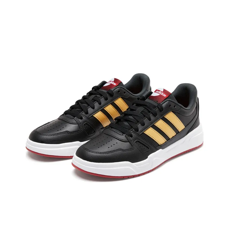 Adidas BASKETBALL Anti Slip Wear Resistant Low Top Skateboard Shoes Unisex Black-2