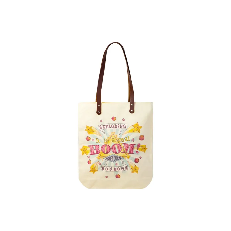 HARRY POTTER Canvas Bibido Multi-Flavored Bean Bag Canvas Bag Handbag Shoulder Bag Regular Unisex White-0