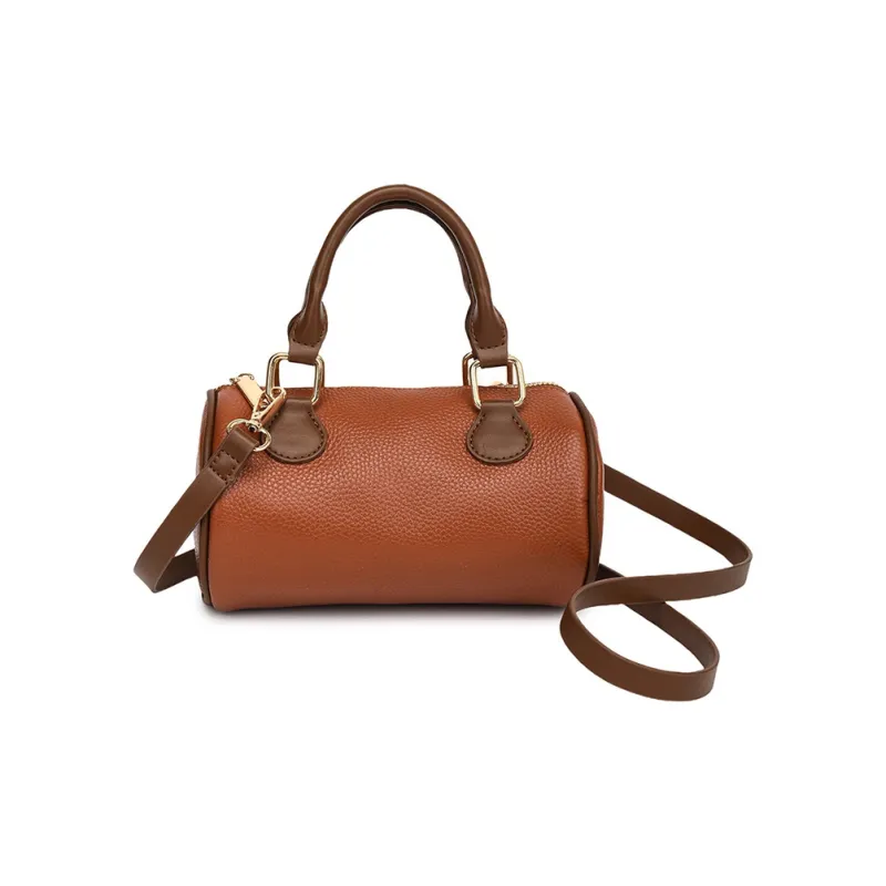 Yalu Cow Leather Cylinder Bag, Shoulder Bag, Crossbody Bag, Handbag Regular Women's Multicolor-7