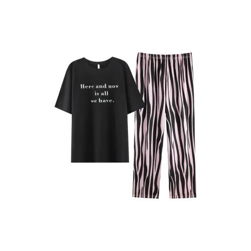 XIAFENYAN Pajama Set Women's Black