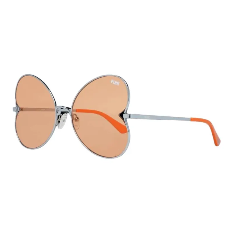Victoria's Secret Metal Irregular Shape Sunglasses Women's Silver-0