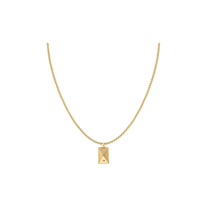 Tommy Hilfiger Stainless Steel Necklaces Unisex Gold-1