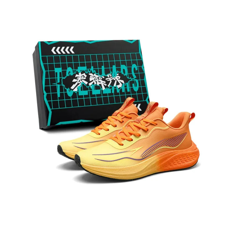 TCELLARS Abrasion Resistant Lightweight Height Increasing Rebound Low Top Casual Running Shoes Men's Box-6