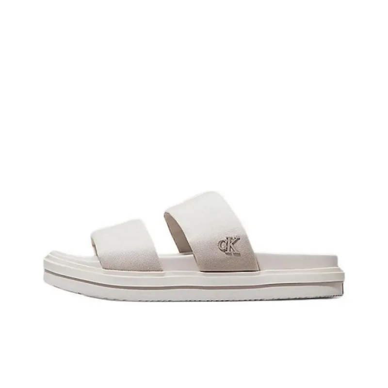 CKJ CALVIN KLEIN JEANS Slide Slippers Men's White-0