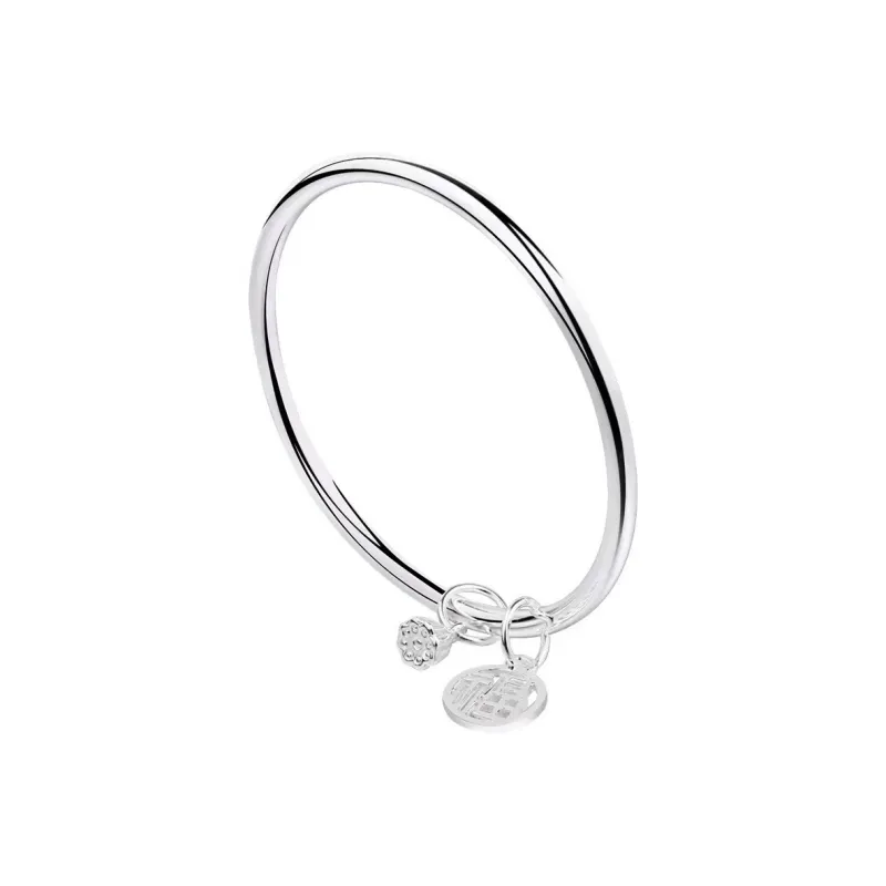 AITAO 999 Fine Silver Bangles Women's-0