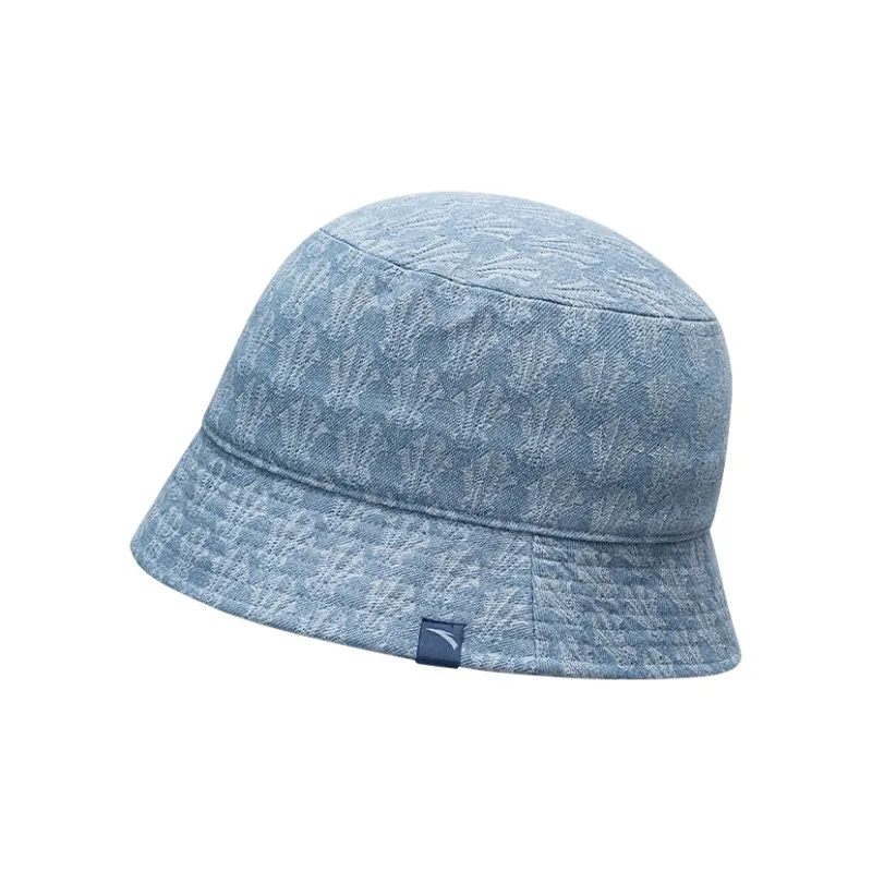 Anta Denim Jacquard Fabric Bucket Hats Unisex Denim Blue-3